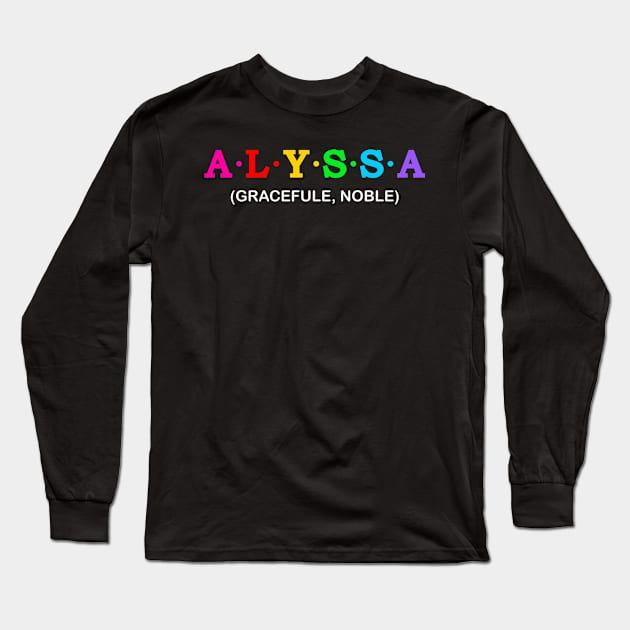 Alyssa  - Graceful, Noble Long Sleeve T-Shirt by Koolstudio